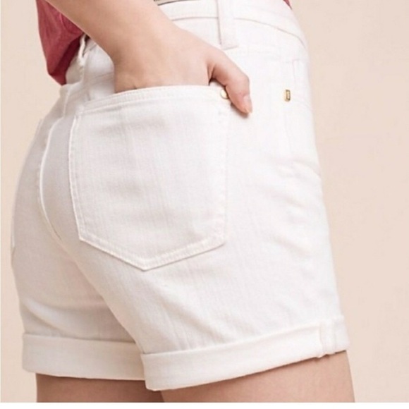 Pilcro & The Letterpress The Stet White Five Pocket Fit Shorts 29 Anthro - Picture 7 of 14